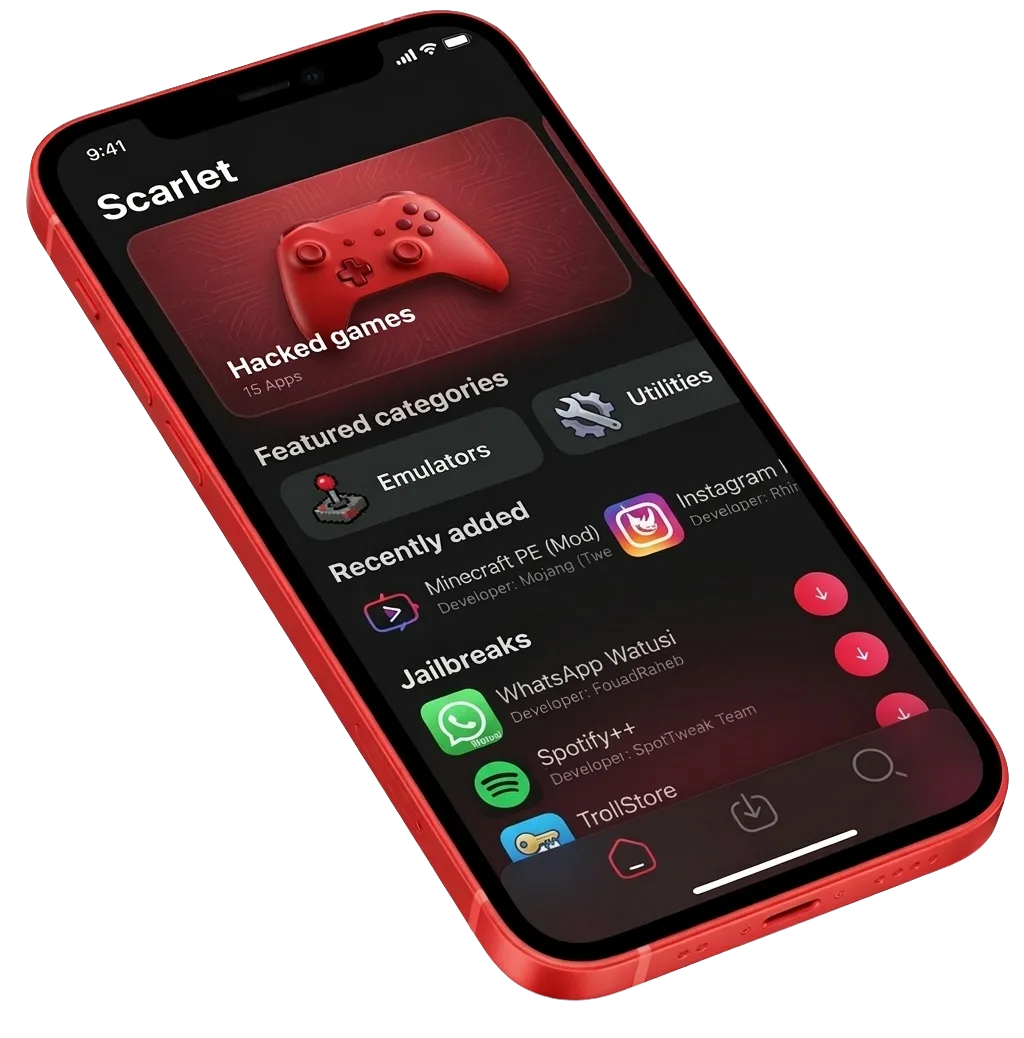 Scarlet iOS App Interface